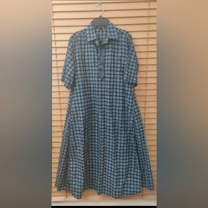45R 100% Cotton Shirt Dress